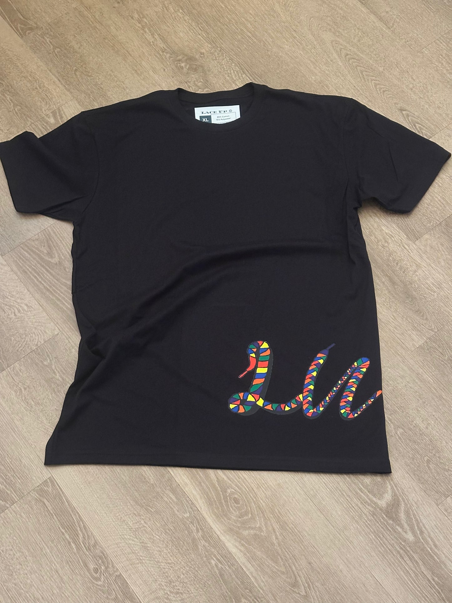 Lace Up "LU" Logo Tee