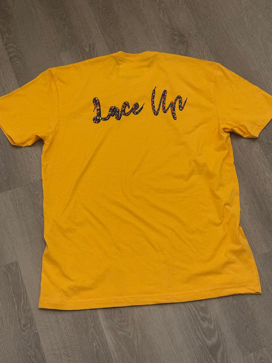 Lace Up "LU" Logo Tee
