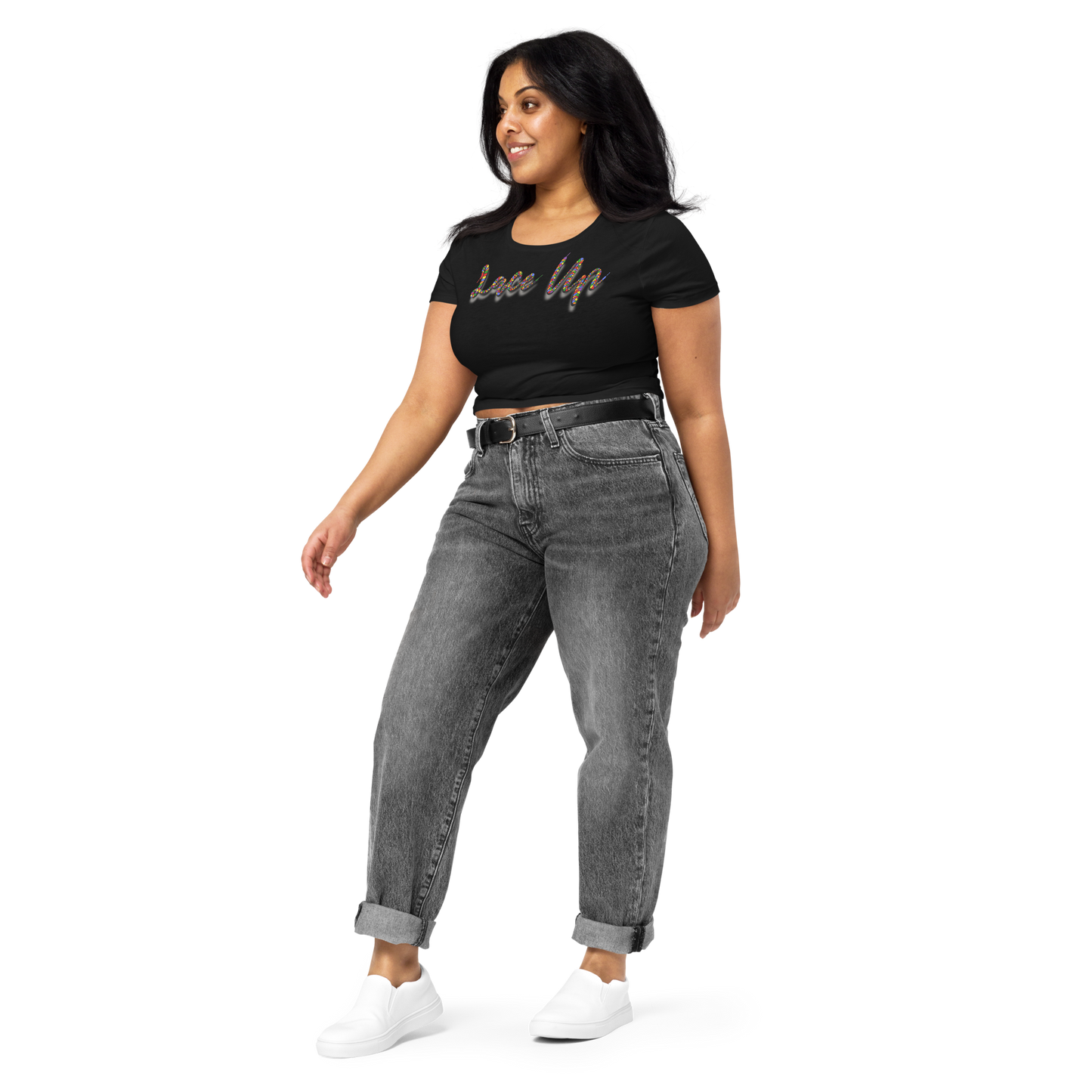 Lace Up Flagship Logo Crop Top
