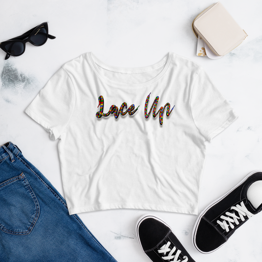 Lace Up Flagship Logo Crop Top